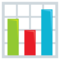 Bar Chart emoji on Emojione